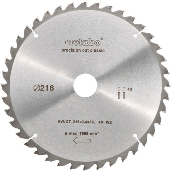 Sågklinga Metabo 628060000 216x30 mm