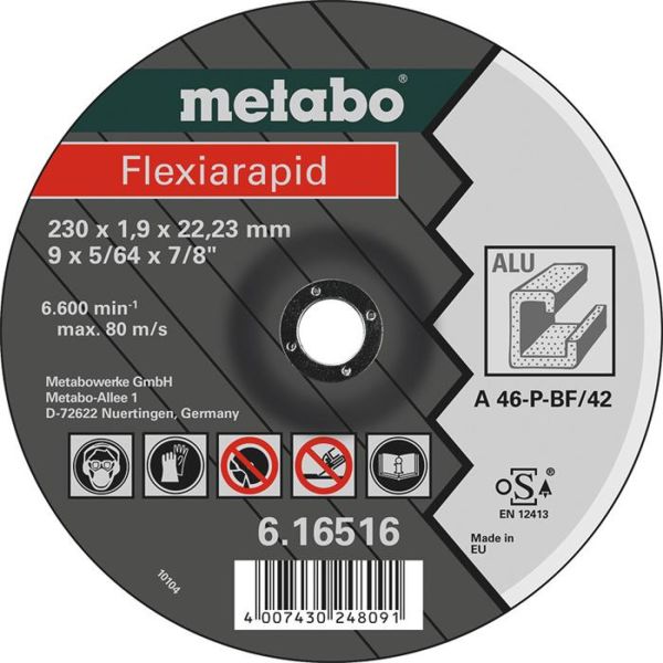 Kapskiva Metabo Flexiarapid för aluminium