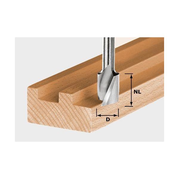 Spiralnotfräs Festool HW Spi S8 D10/30 8mm spindel