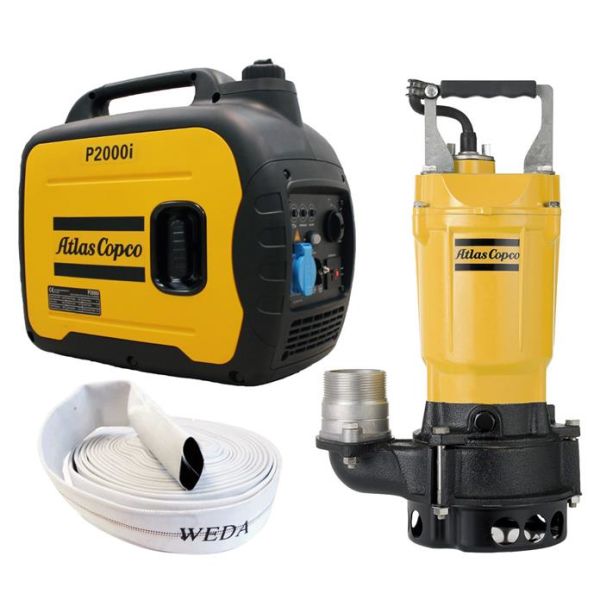 Paketti Atlas Copco P2000i + WEDA 08S + Slang