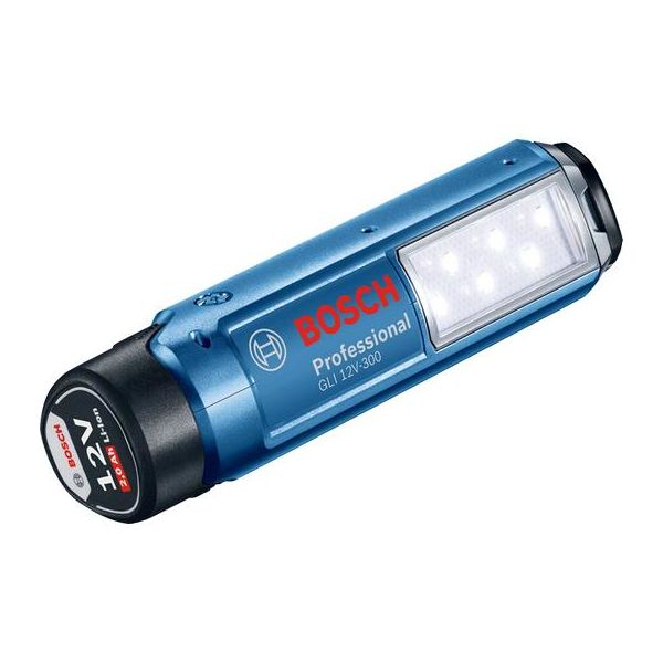 Bosch GLI 12V 300 Arbeidslampe uten batterier og lader fra GUS 12V 300 Bosch Universalsaks med batterier og lader | Staypro