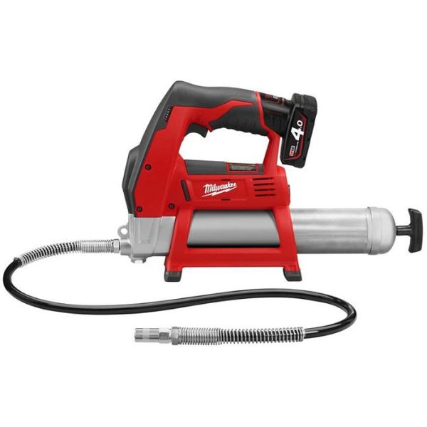 M12 GG 401B Milwaukee Smøresprøyte med 4,0Ah batteri og Milwaukee M12 GG 401B Smøresprøyte med 4,0Ah batteri og