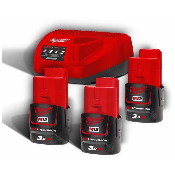 Ladepakke Milwaukee M12 NRG-303