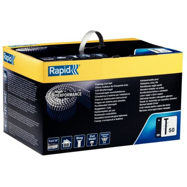 Spik Rapid 50 Rundbandad 75 mm, 2700-pack