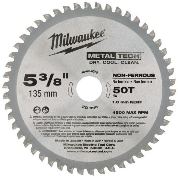 Sågklinga Milwaukee 48404075 135x20mm, 50T