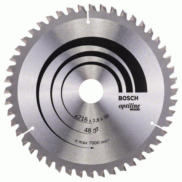 Sågklinga Bosch 2608640641 Optiline Wood 216x2,8x30mm, T48