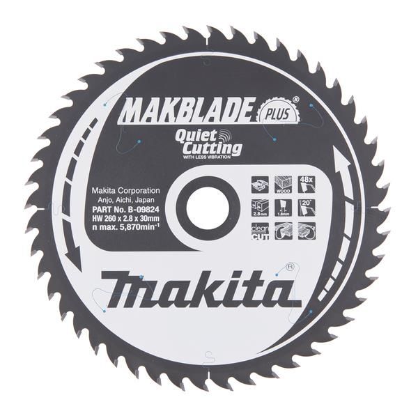 Sagklinge Makita B-09824 260x30mm, 48T