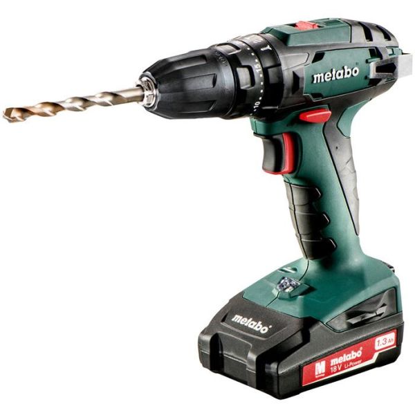 Metabo SB 18 Slagborrmaskin med 1,3Ah batterier och laddare SB 18 LTX 3 BL Q I Metabo Slagborrmaskin med 5,2Ah batterier