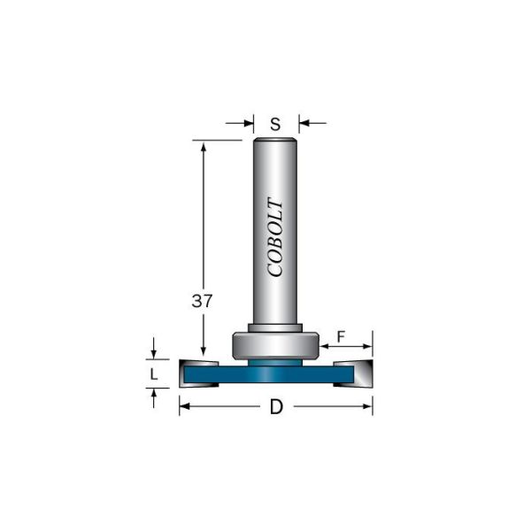 Skivnotfräs Cobolt 213-090 utan lager L=9 mm, D=36
