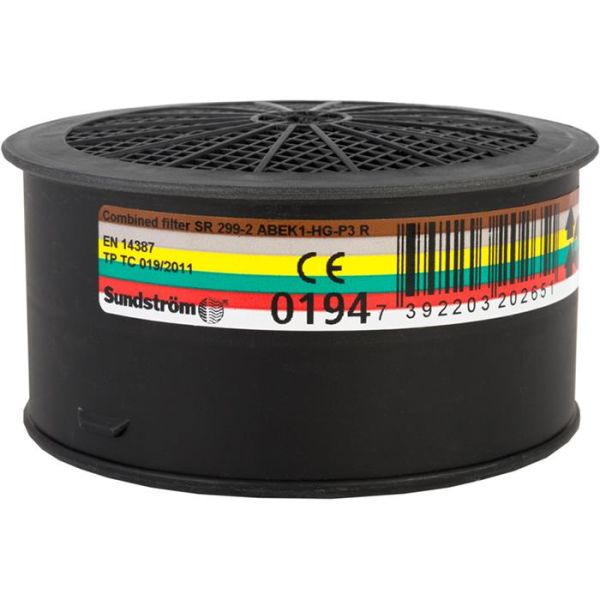 Kombifilter Sundström SR 299-2 ABEK1-HG-P3 R