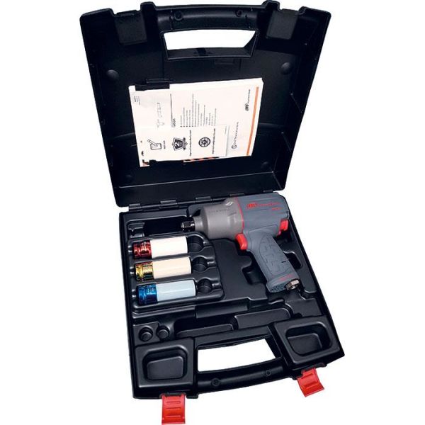 Mutterinväännin Ingersoll Rand 2235QTIMAX-3SK 3-osainen hylsysarja, säilytyslaatikko