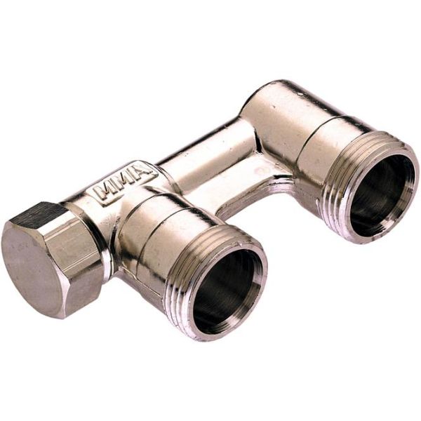 Forbigangsrør MMA 4171702 40 c/c, M22x1,5, forkrommet
