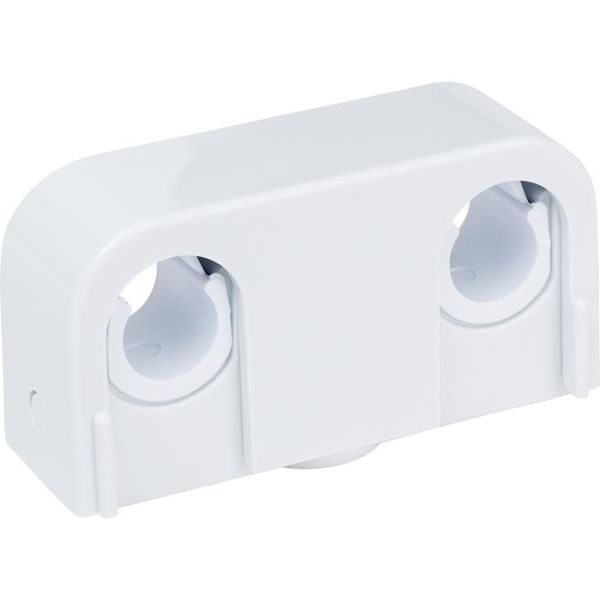 Rörklämma Faluplast 14030 10-16 mm, dubbel snap Vit, 2-pack