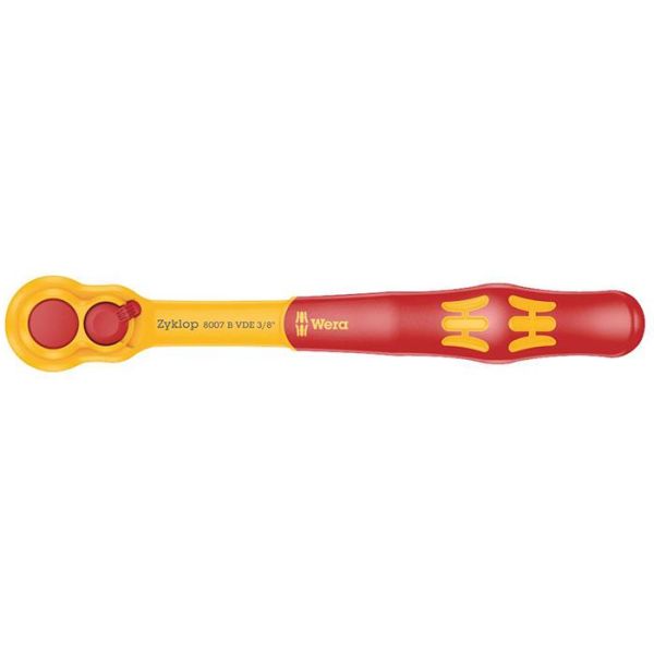Räikkä Wera 8007 B VDE Zyklop 3/8", eristetty, suunnanvaihtovivulla
