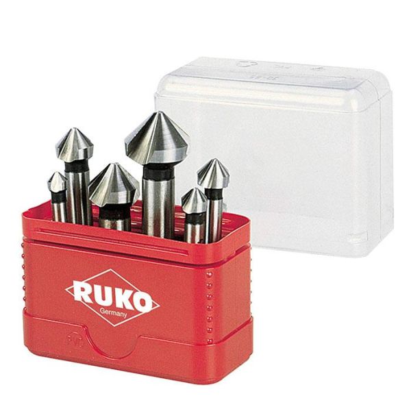 Senkkausteräsarja Ruko A102156 6 osaa, muovikotelo