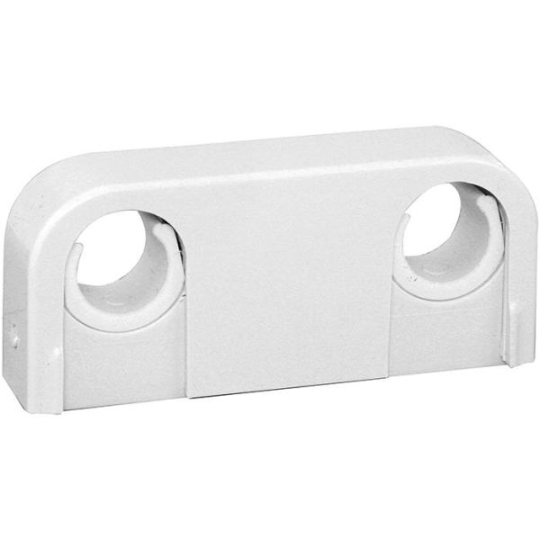 Rörklammer Faluplast 14020 dubbel, med snäpplock, 18-22 mm