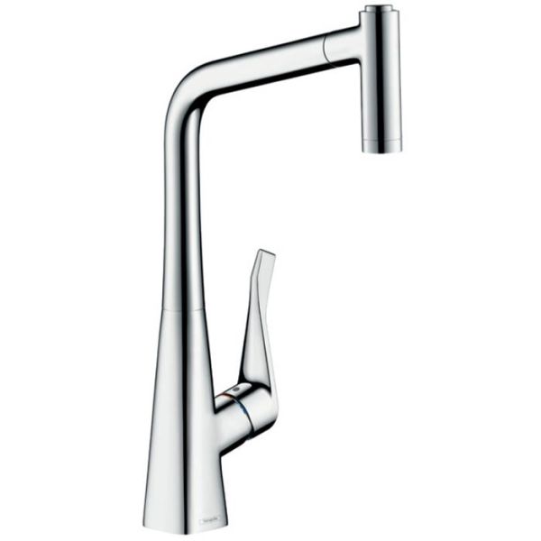 Köksblandare Hansgrohe Metris 2-jet med utdragbar pip