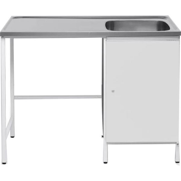 Tvättbänk Contura CAB 12 vit, med plats för tvättmaskin Höger