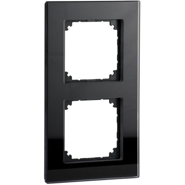 Ram Schneider Electric Exxact Solid glas, svart 2 fack
