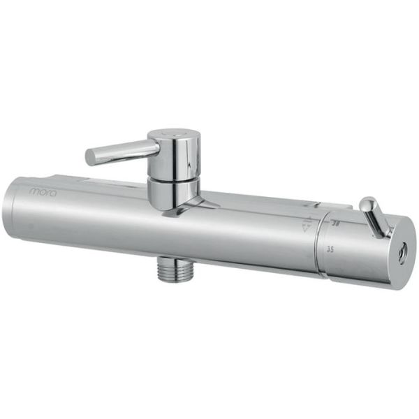 Duschblandare Mora Safe 702376SA med legionellasaneringfunktion