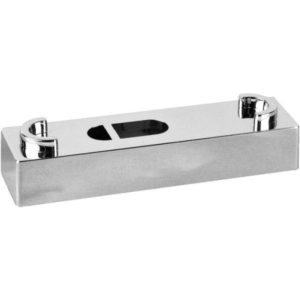 Distanskloss Faluplast 16215 10 x 60 mm, för enkel/dubbelklämma, krom