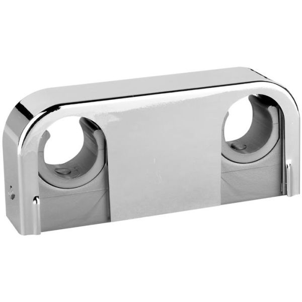 Rörklämma Faluplast Snap 14025 dubbel, 18-22 mm, krom
