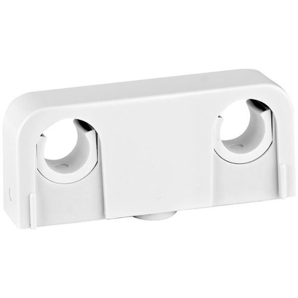Rörklämma Faluplast Snap 14080 dubbel, 16/20 mm, vit