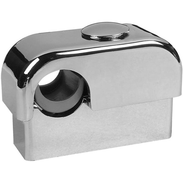 Rörklämma Faluplast Original 15905 45 mm, med insats, krom
