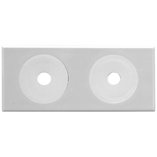 Vulkbricka Faluplast 50430 självhäftande, 12-16 mm, 10-pack Dubbel, vit