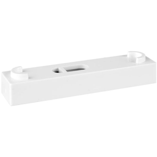 Distanskloss Faluplast 16700 10 x 70 mm, för dubbelklämma, vit