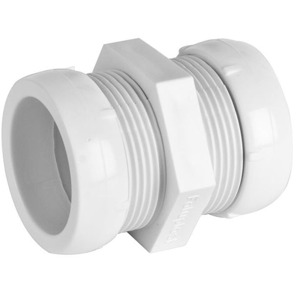 Övergångskoppling Faluplast 2911986 rak, 40 x 40 mm