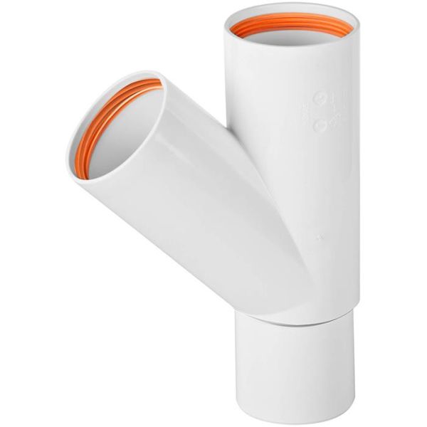 Grenrör Faluplast 2316166 50 mm, 45°