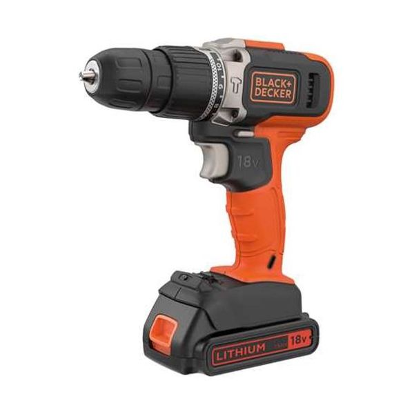 Slagskrutrekker Black & Decker BCD003C2K-QW med 1,5 Ah-batterier og lader