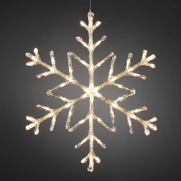 Dekorationsbelysning Konstsmide 4460-103 snöflinga, 60 cm