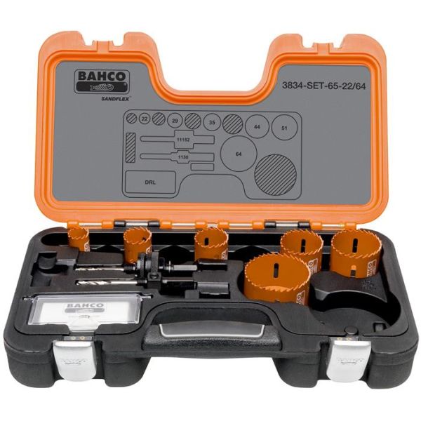 Hullsagsett Bahco 3834-SET-65-22/64