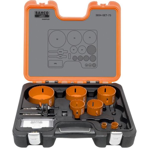 Hullsagsett Bahco 3834-SET-73