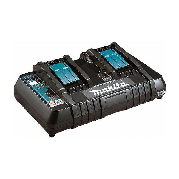 Makita DC18RD 14,4 18V Batterilader fra Www.staypro.no Makita LADER DC18SF (4 lade porter)
