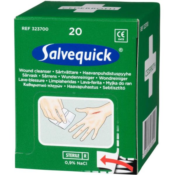Haavanpuhdistuspyyhe Salvequick 323700 20st
