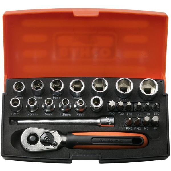 Pipenøkkelsett Bahco SL25 1/4"