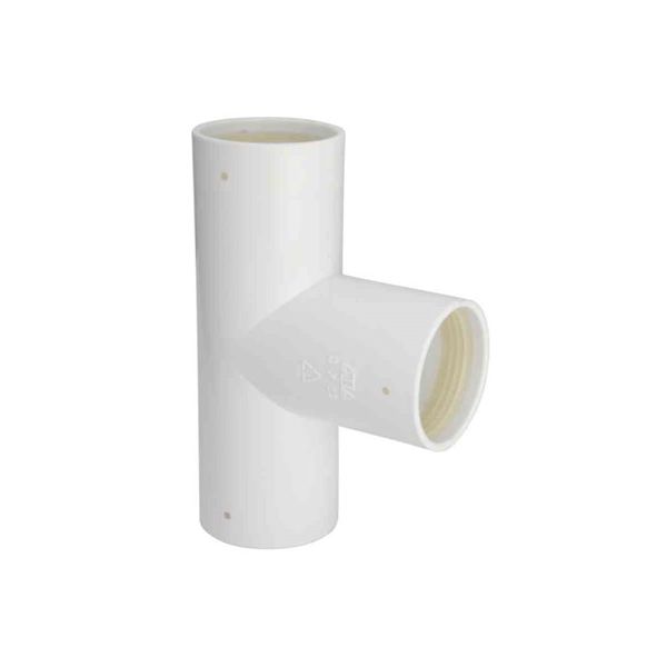 T-rör Faluplast 3003054172 med gummitätning 40 mm