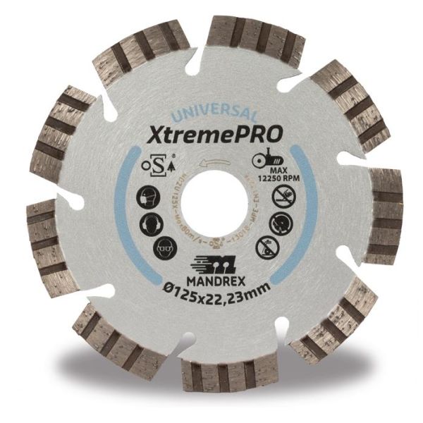 Diamantkapskiva Mandrex Universal XtremePRO 115 mm