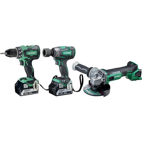 HiKOKI 3 Mask Verktøypakke med 2 stk. 5,0 Ah Li ion 0615990K1E Bosch Verktøypakke med veske, 5,0 Ah batterier og