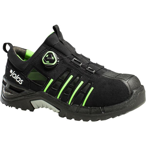 Skyddssko Jalas 9925 Exalter Easyroll S1P, aluminiumhätta, svart/lime Strl 34