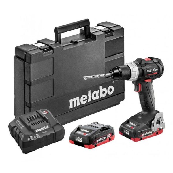 Borrskruvdragare Metabo BS 18 LT BL SE med batterier och laddare