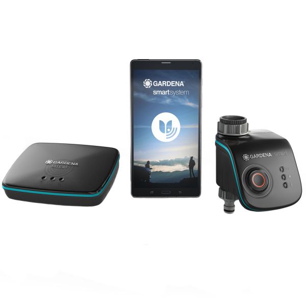Bevattningsset Gardena smart Water Control Set med gateway