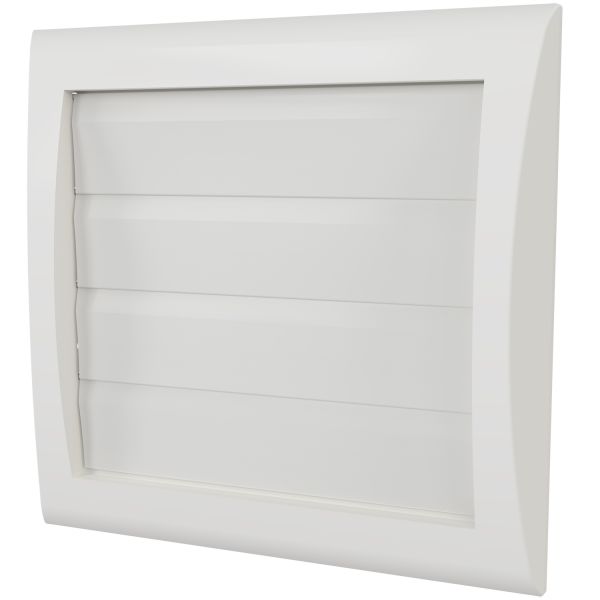 Lamellventil Flexit MW vit, med stos 100 mm