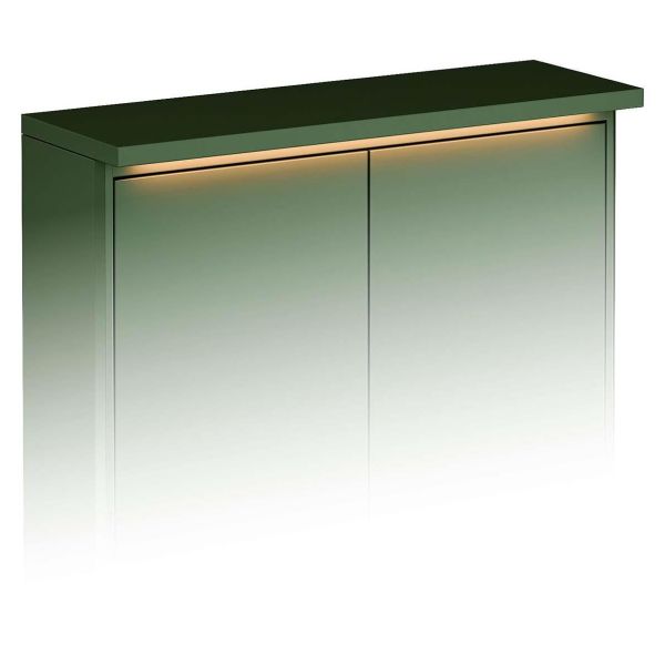 Toppskiva Gustavsberg Graphic grön, med belysning 60 x 20 cm