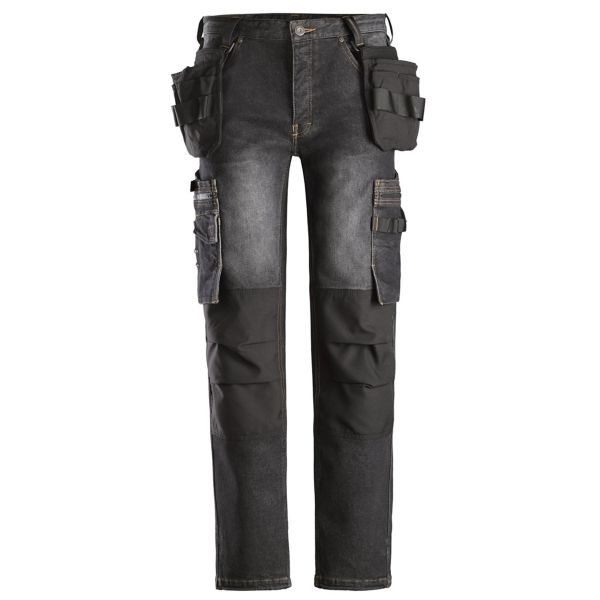 Hantverksbyxa Dunderdon P18 svart, stretch W29/L32 (C144+)
