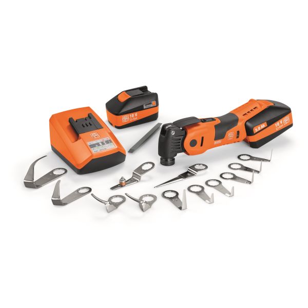 Multiverktyg Fein MultiMaster AMM 700 1.7 Q Bilglas med batterier, laddare och tillbehör