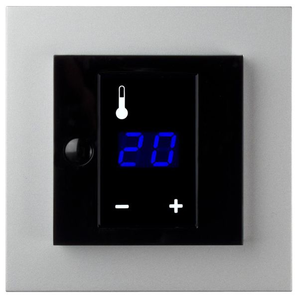 Termostat Elko Plus med display, 3600W Aluminium